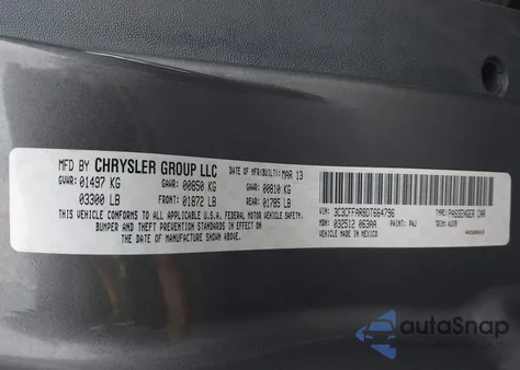 2013 Fiat 500 Pop from USA, damaged, VIN 3C3CFFAR8DT664796